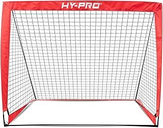 Hy-Pro 4ft x 3ft Pop Up Flexi Football Goal – Portable Net with Carry Bag, All-Weather Design, Durable & Secure Football Training Equipment, Foldable Mini Goal for Garden, Park & Indoor Use