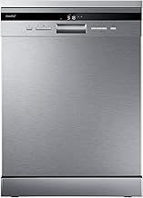 COMFEE' Freestanding Dishwasher FD1435E-X with 14 place settings, Full Size, Whisper Quiet 44dB, Wide LED Display, Delay Start, Half Load Function, Flexible Racks, Stainless Steel