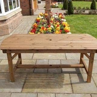 WOODEN GARDEN TABLE | PREMIUM 6FT TABLE | DELIVERED FULLY ASSEMBLED FURNITURE | FITS UP TO SIX PEOPLE