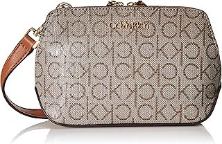 Calvin Klein Women's Lucy Triple Compartment Crossbody, One Size