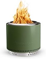 Solo Stove Bonfire 2.0 with Stand, Smokeless Fire Pit | Wood Burning Fire Pits for Garden w/Removable Ash Pan, Portable Outdoor Firepit, Stainless Steel, 49.5 x 44.5 cm, 11.4 kg, Color: Ash