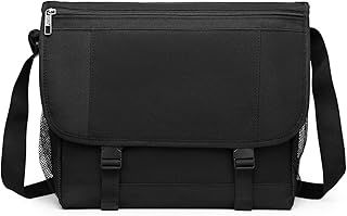 Kono Laptop Messenger Bags Men's Shoulder Bag Fits up to 15.6 Inch Laptop, Water Resistant Anti Theft Crossbody Day Bag Satchel Briefcase for School Travel Work