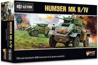 Warlord Games British Army Humber MK II/IV Armoured Car - 1:56 / 28mm Plastic Scale Model for Bolt Action Highly Detailed World War 2 Miniatures