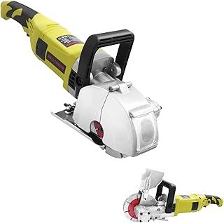 Wall Chaser with 5 Blades, 4000W Electric Wall Chaser with Dust Extractor, 6000RPM Wall Groove Cutting Machine, Adjustable Cutting Depth & Width, Concrete Saw for Granite Marble Concrete Stone