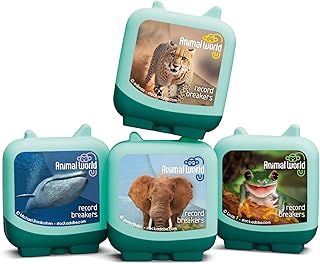 tonies Animal World: Record Breakers Audio Clever Pocket Tonie Set, for use with toniebox