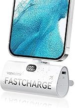 VEEKTOMX Mini Power Bank Fast Charging 20W, 5000mAh Portable Charger for iPhone, Small Battery Pack Travel powerbank Compatible with iPhone 14/13/12/11/XR/XS/X/8/7 Travel Essentials, White