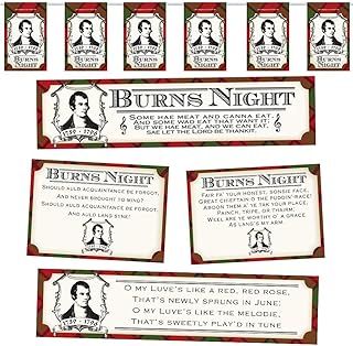 Burns Night Poetry Decorations Pack