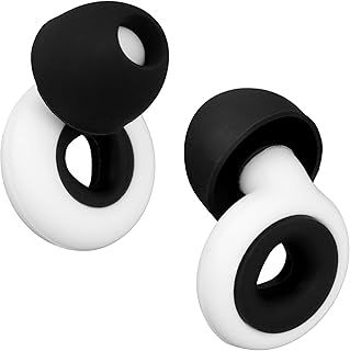 Ear Plugs for Sleep, high Fidelity Noise Cancelling Hearing Protection, 32dB earplugs Travel essentails, Health & Safety Work, Concentration and Commuting (Black White)