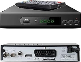 Teknikal HD Freeview Set Top Box Receiver Plus Recorder for Digital TV Channels Tuner HDMI / Scart Outputs USB Memory Slot DVB-T Digi Box 4 Switchover