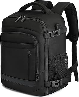 for Easyjet Cabin Bag 45x36x20 Travel Backpack Hand Luggage Carry-ons Bag Laptop Backpack Ruscksack for Airplanes Flight New Easyjet Underseat Cabin Bags Fit 14" Laptop Black