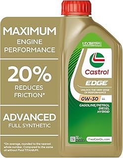 Castrol Edge 0W-30 LL Longlife Engine Oil, 1L, Gold