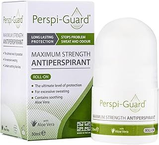 Perspi-Guard Maximum Strength Antiperspirant Roll-On, Strong Deodorant for Excessive Sweating & Hyperhidrosis Treatment, Lasts up to 5 Days - Unscented (30ml)