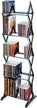 Atlantic 64835195 Mitsu 5 Tier Media Rack 130 CD Multimedia Black