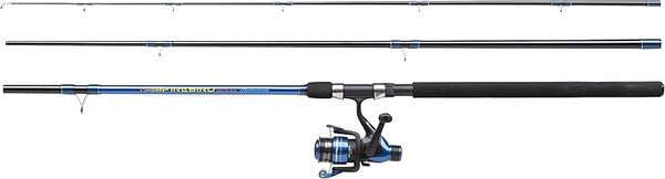 Shakespeare Firebird Match Combo, Fishing Rod and Reel Combo, Pre-spooled with Line, Ready to Fish Coarse Combos, Coarse Fishing, Carp, Bream, Roach, Tench, Unisex, Blue / Black, 3.0m | 260g