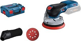 Bosch Professional 18V System Cordless Random Orbit Sander GEX 18V-125 (incl. sanding disc (125 mm), 1x sanding paper, dust bag, without battery/charger, L-BOXX 136)