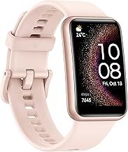HUAWEI WATCH FIT SE Smartwatch for men women, iOS & Android, Up to 9 Days Battery Life- Fitness Tracker AMOLED Screen - Activity Tracker - Health Monitor & Sports Tracker- Pink