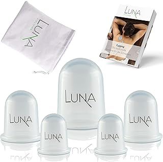 Cupping Therapy Set - 5 Premium Silicone Massage Cups in Different Sizes - Application Book Included - cupping cups to end tension - Anti-Cellulite Cups, cupping set, cupping set