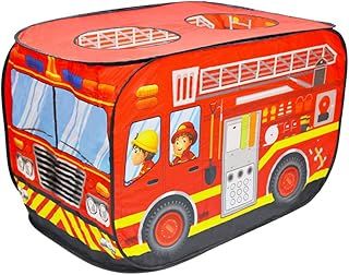 deAO Pop Up Play Tent for Boys and Girls Outdoor Activities for Children and Kids Parties (Red)