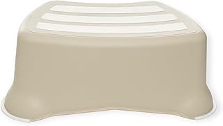 My Little Step Stool - Natural Beige Step Stool for Toddlers, Anti-Slip Toilet Training Step for Kids to Reach The Toilet and Sink