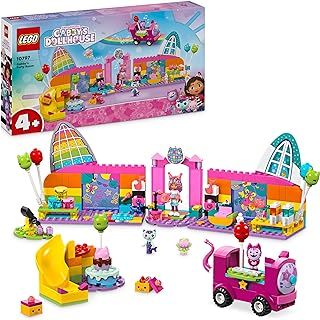 LEGO Gabby’s Dollhouse Gabby’s Party Room Disco Playset for Kids, DJ Entertainment Toy with Slide, Animal Figures and Accessories, Creative Role Play Gift for 4 Plus Year Old Girls & Boys 10797