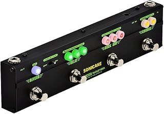 SONICAKE Guitar Effect Pedal Multi Effects Classic Rock Tone Distortion Chorus Delay Reverb Cab Sim Guitar Pedal RockStage