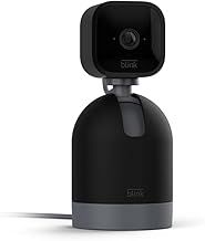 Blink Mini Pan-Tilt Camera | Rotating indoor plug-in pet security camera, two-way audio, HD video, motion detection, Alexa enabled (Black)