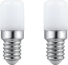 SCNNC T18 E14 LED Light Bulb Fridge 3W AC 230V, 300LM Natural White 4000K, Non-Dimmable, 30W Incandescent Equivalent, E14 LED Refrigerator Bulb for Freezer, Night Light, Sewing Machine, Pack of 2
