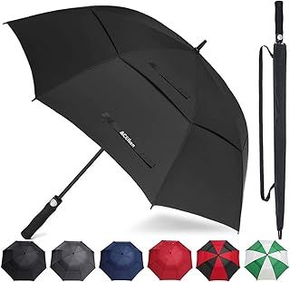 ACEIken Golf Umbrella Windproof Large 62/68 Inch, Double Canopy Vented, Automatic Open, Extra Large Oversized,Sun Protection Ultra Rain & Wind Resistant Stick Umbrellas