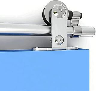 167CM/5.5FT Sliding Barn Door Hardware Kit Track Roller Closet Rail Accessory Stainless Steel