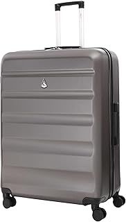 Aerolite Large Lightweight ABS Hard Shell Travel Hold Check in Luggage Spinner Suitcase with 4 Wheels, 29"