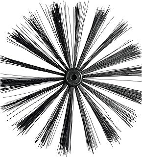 Dapetz ® Chimney Brush Head 400mm Nylon Brush Head Flexible Fireplace Cleaning Tools for Sweeping Drain Duct Vent Cleaning Fireplace Flue Fume Hood