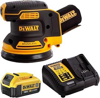 DeWalt DCW210N 18V Brushless 125mm Random Orbital Sander with 1 x 4.0Ah Battery & Charger