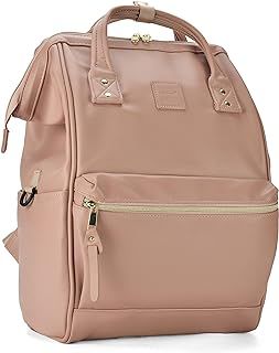 Kah&Kee Leather Laptop Backpack for Women and Men-Waterproof, Anti-Theft, with Laptop Compartment-Ideal Travel Backpack