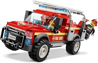 LEGO 60231 City Town Fire Chief Response Truck Set with Fire Engine and Water Cannon, Toys for Kids 5 Years Old