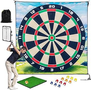 Sticky Golf Darts Chipping Game - Indoor/Outdoor Practice Mat for Kids & Adults, Training Aid for Golf Lovers & Beginners