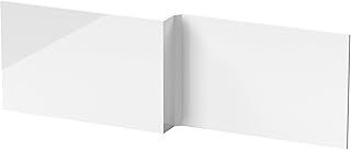 1700mm Gloss White L Shape Shower Bath MDF Front Panel