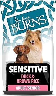 Burns Pet Nutrition Hypoallergenic Complete Dry Dog Food Adult and Senior Dog Sensitive with Duck and Brown Rice 2 kg