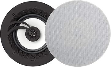 Lithe Audio IP44 All-in-One Bluetooth Ceiling Speakers (Master & Passive - 03211), 50W RMS Class D Amplifier Built-In, Voice Control, Single Room Solution Perfect for Bathrooms, Bedrooms & Kitchens