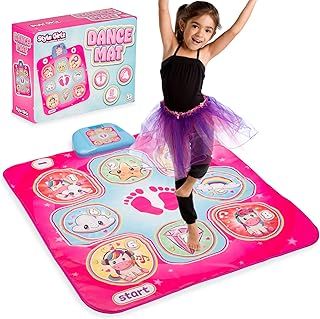 Dance Mat For Girls - Dance Pad With UK Music - Kids Musical Dance Mat With 6 Fun Game Modes - Suitable For Kids Age 3 Years Plus