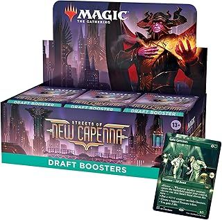 Magic The Gathering Magic: The Gathering Streets of New Capenna Draft Booster Box, 36 Packs & 1 Box Topper, Multicolor, C95240001