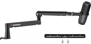 Twist S6 Microphone Boom Arm, Low Profile Mic Stand with Cable Management,Desk Clamp, Versatile Mounting, All-Metal and Fully Adjustable Mic Arm for Streaming, Gaming, Home Office,Universal…