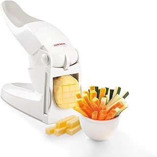 Leifheit Potato Chipper, Chips Cutter, French Fries Cutter, Leifheit Chipper, 2 chip sizes 10 and 12 cm, Soft Touch Handle for Easier Chipping, Potato Chipper