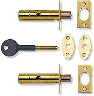 Yale P-2PM444-PB-2 Door Security Bolt, Polished Brass Finish, pack of 2, Standard Security, Visi Packed, suitable for hinged and wooden doors