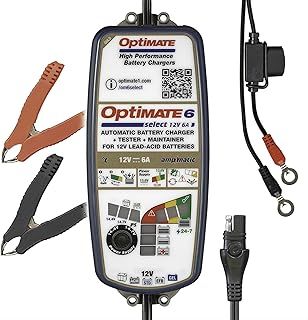 OptiMate 6 Select 12V Motorcycle Car Smart Automatic Battery Charger Optimiser with Power Supply Mode