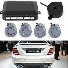 Parking Sensor Car Reversing Sensors Backup Radar System Buzzer Alarm with 4 Grey Sensors - Grey