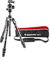 Manfrotto Befree Advanced GT PRO Camera Tripod Kit, Travel Tripod with Ball Head, Portable & Compact, Professional Carbon Camera Tripod for DSLR, Reflex, Mirrorless, Photo Accessories, MKBFRTC4GT-BH