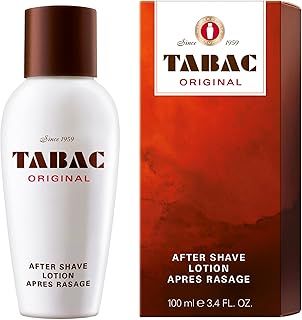 Tabac Original Aftershave Lotion for Men 100ml - Refreshing Post-Shave with Classic Scent