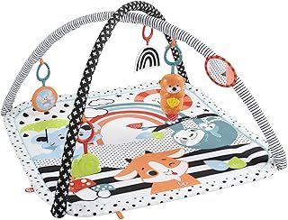 Fisher-Price Glow & Grow Gym Baby Play Mat, Baby Gym Play Mat for Newborn to 3 Year Old with Light Up Musical Otter, Toys and Comfy Baby Mats for Floor Play, Playmats & Floor Gyms Baby Toys, HPF39