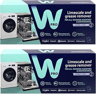 Hotpoint Washing Machine 3in1 Limescale Descaler & Detergent Remover 24 x 50g Sachets (2 Pack)