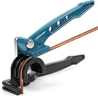 Libraton Manual Tube Bender, Tubing Bender, 180 Degree Pipe Bending Tool, Copper Bender, Copper Tubing Bender 1/4” 5/16” 3/8”, Manual Tube Bender Tool for Copper, Brass, Aluminum and Thin Steel Tubes